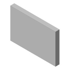 Šamotová deska spodní, přední KV 025G 02